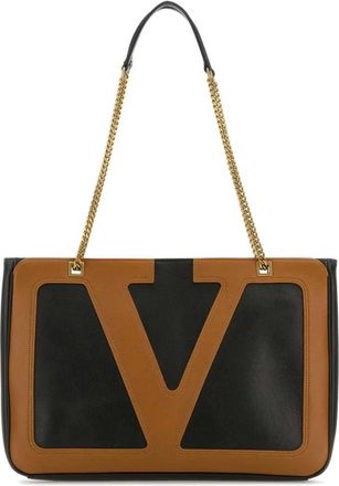 Valentino Garavani Viva Superstar Medium Shopping Bag - Dames - Schoudertassen - Zwart - ONE Size - Leer - Tassen