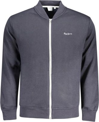 Pepe Jeans London Cotton Zip-through Sweatshirt - Heren - Vesten met rits - Blauw - 2XL - Katoen - Hoodies & sweatvesten
