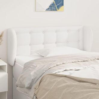 vidaXL Cabecero De Cuero Sint&eacute;tico Blanco 83x23x78/88 Cm Vidaxl