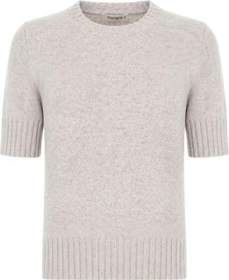 KANGRA Ronde hals gebreid - Dames - Ronde hals truien - Beige - S - Truien & Vesten