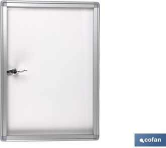 cofan Vitrina Para Imanes Con Cierre (350x500mm), Vitrina Para Imanes Con Cierre De Llave Con Medidas De 350 X 500 Y 500 X 700 Mm. - Cofan