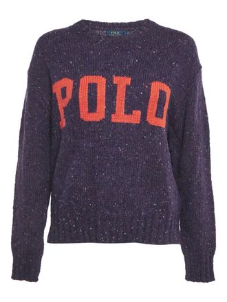 Polo Ralph Lauren Sweater met logo - Paars