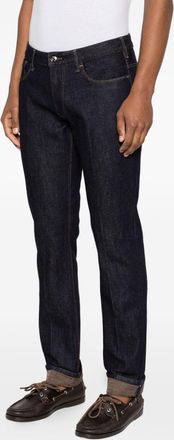 Emporio Armani Slim-Fit Denim Jeans - Navy