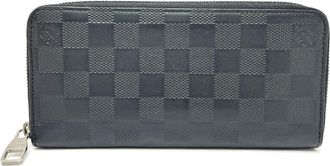 Louis Vuitton Black Damier Infini Long Wallet (Bi-Fold) (Pre-Owned)
