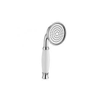 OEM Paini France Robinetterie - Teleducha Retro En Cromo Blanco, Porcelana Blanca
