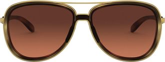 Oakley Split Time 58mm Prizm Pilot Sunglasses in Brown Tortoise/Prizm Brown at Nordstrom