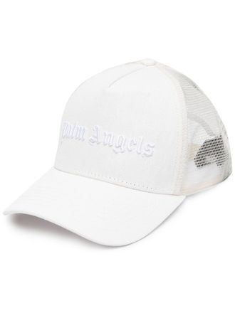 Palm Angels logo-embroidered curved-peak cap - unisex - Polyester/Cotton/Polyester - One Size - White