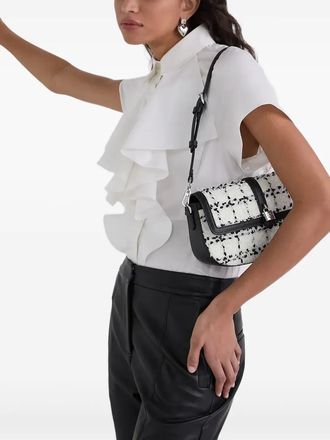 Karl Lagerfeld Borsa a spalla K/Autograph boucl&eacute; - Bianco