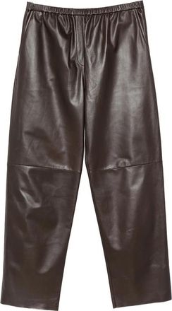 Antonelli Elasticated Leather Trousers