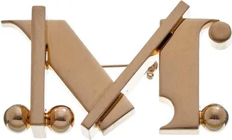 Max Mara Monogram Brooch