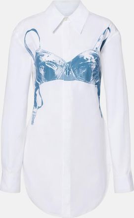 Jean Paul Gaultier Printed cotton-blend shirt