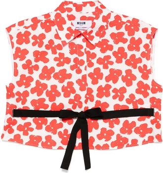 Msgm Camicia con stampa - Bianco