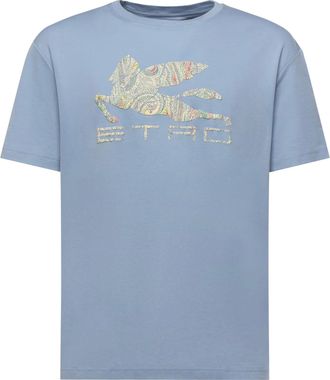 Etro Cotton T-shirt With Logo Print