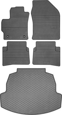 OEM Toyota Corolla Xii E210 Sed&aacute;n A Partir De 2019 Set - Alfombrillas De Goma Para Coche + Alfombrilla Para Maletero