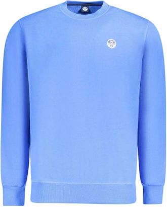 North Sails Heren, Sweatshirts & Hoodies, Blauw, Maat: XL Katoen