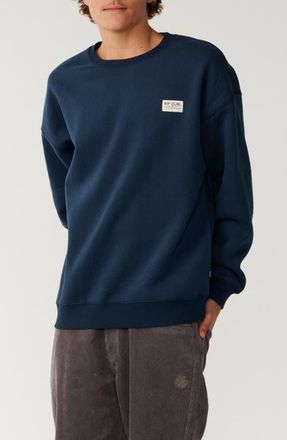 Rip Curl Pacific Rinse Graphic Cotton Blend Sweatshirt in Dark Navy at Nordstrom, Size Xx-Large