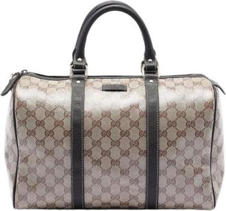 Gucci Pre-owned Handbags, female, Brown, Size: ONE SIZE Pre-owned Boston Bag