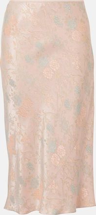 Dries Van Noten Gonna midi in jacquard di raso