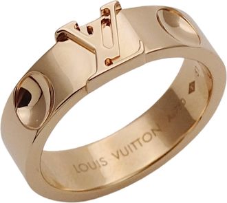 Louis Vuitton Pink Gold Pink Gold (18K) Band Ring (Pre-Owned)