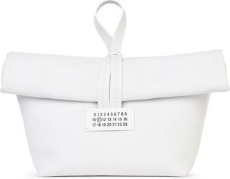 Maison Margiela White Leather Clutch
