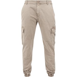 Urban Classics Heren Twill Gewassen Cargo Broek (Zand)