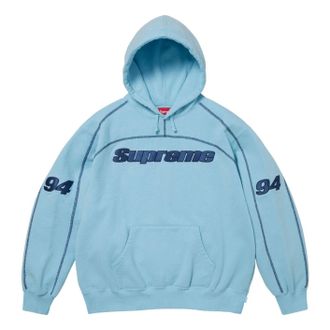 SUPREME FW25 Overlock Hooded Sweatshirt Light Blue FW25SW84-LIGHT-BLUE