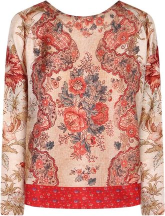Pierre-Louis Mascia Geprinte Zijden Blouse - Dames - Blouses - Veelkleurig - S - Overhemden