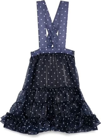 Comme Des Gar&ccedil;ons Abito denim a pois - Blu
