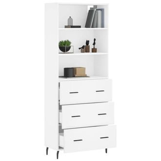 Berkfield Home Highboard White 69.5x34x180 cm Engineered Wood