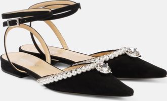 Mach & Mach Diamond of Elizabeth suede flats