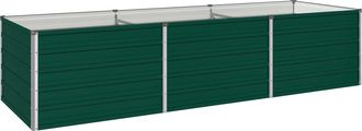 vidaXL Cama De Jard&iacute;n Elevada Verde 240 X 80 X 55 Cm Vidaxl