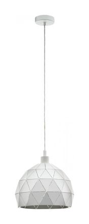 Eglo Eglo Iluminaci&oacute;n L&aacute;mpara Colgante Roccaforte Blanca Mediana 1xe27 &Oslash;30cm