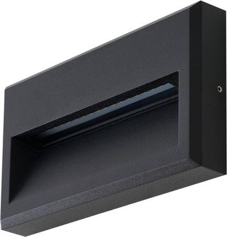 Lucande Lucande - L&aacute;mpara De Pared Led Exterior weno En Negro Aluminio