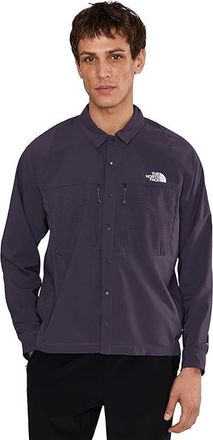 The North Face Trail Lightrangetm Long Sleeve Shirt Mens Clothing Endless Dusk : 2XL, Polyester