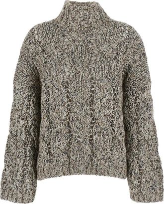 Brunello Cucinelli Cable-knit High-neck Sweater