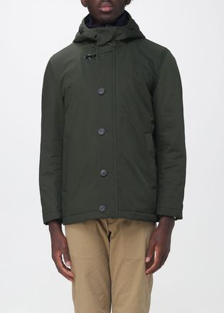 Fay Parka impermeabile con cappuccio imbottito e iconici alamari