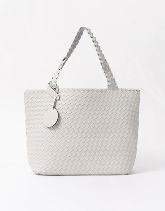 Ilse Jacobsen Womens Ilse Jacobsen Reversible Braided Shopper - Moonstruck Silver 030710 - Size: ONE size