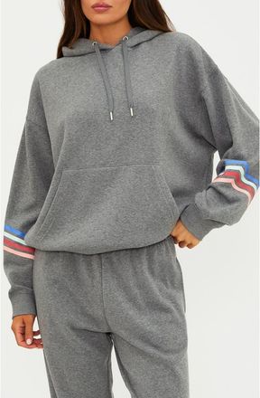 Beach Riot Dess Fleece Hoodie in Horizon Heather Grey at Nordstrom, Size X-Small