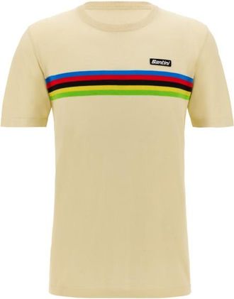 Santini UCI World Champion T-Shirt T-Shirt f&uuml;r Herren | beige