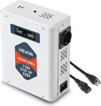 OEM Convertidor Elevador De Voltaje 3000 Va, Transformador De Potencia 110 V A 220 V De Alta Resistencia Con 2 Tomas De Corriente De La Ue, Salida Usb, Pa
