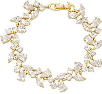 Untamed Petals Cami Crystal Bracelet in Gold at Nordstrom