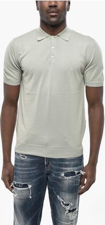 Altea 3-Button Solid Cotton Polo size Xl