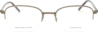 Tommy Hilfiger TH2012F Oval Metal Eyeglasses - Silver