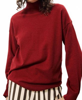 FRNCH Noure Sweater In Bordeaux