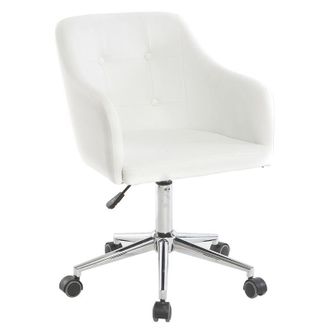 Miliboo Miliboo - Poltrona da ufficio design pu bianco baltik