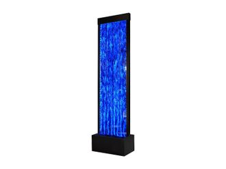 Vente-Unique Pared de burbujas de agua - LEDs de colores cambiantes- Altura 150 cm - Negro - BLENNIE