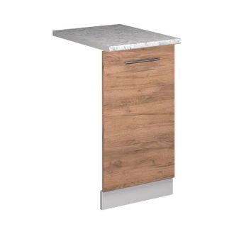 Vicco Panel Frontal Del Lavavajillas Fame-line, Roble Dorado, 45 Cm, Et M&aacute;rmol, Vicco