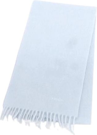 Prada Pre-owned Scarves, male, Blue, Size: ONE SIZE Pre-owned Wool Scarf