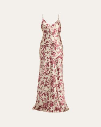 L'agence Serita Silk Maxi Dress