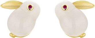 Generic Chinese Zodiac Rabbit Earring,Year of The Rabbit 2023 Pearl Earrings for Women Girls Lucky Rabbit Jewelry Gift Multicoloured